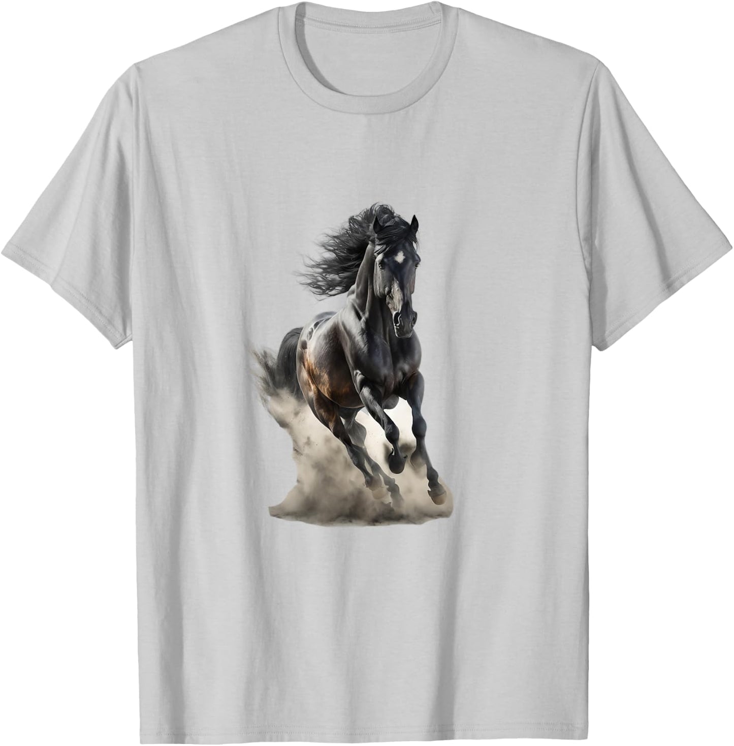 Beautiful Horse Graphic Horse Art Print for Girls T-Shirt - T-Shirt | Ash