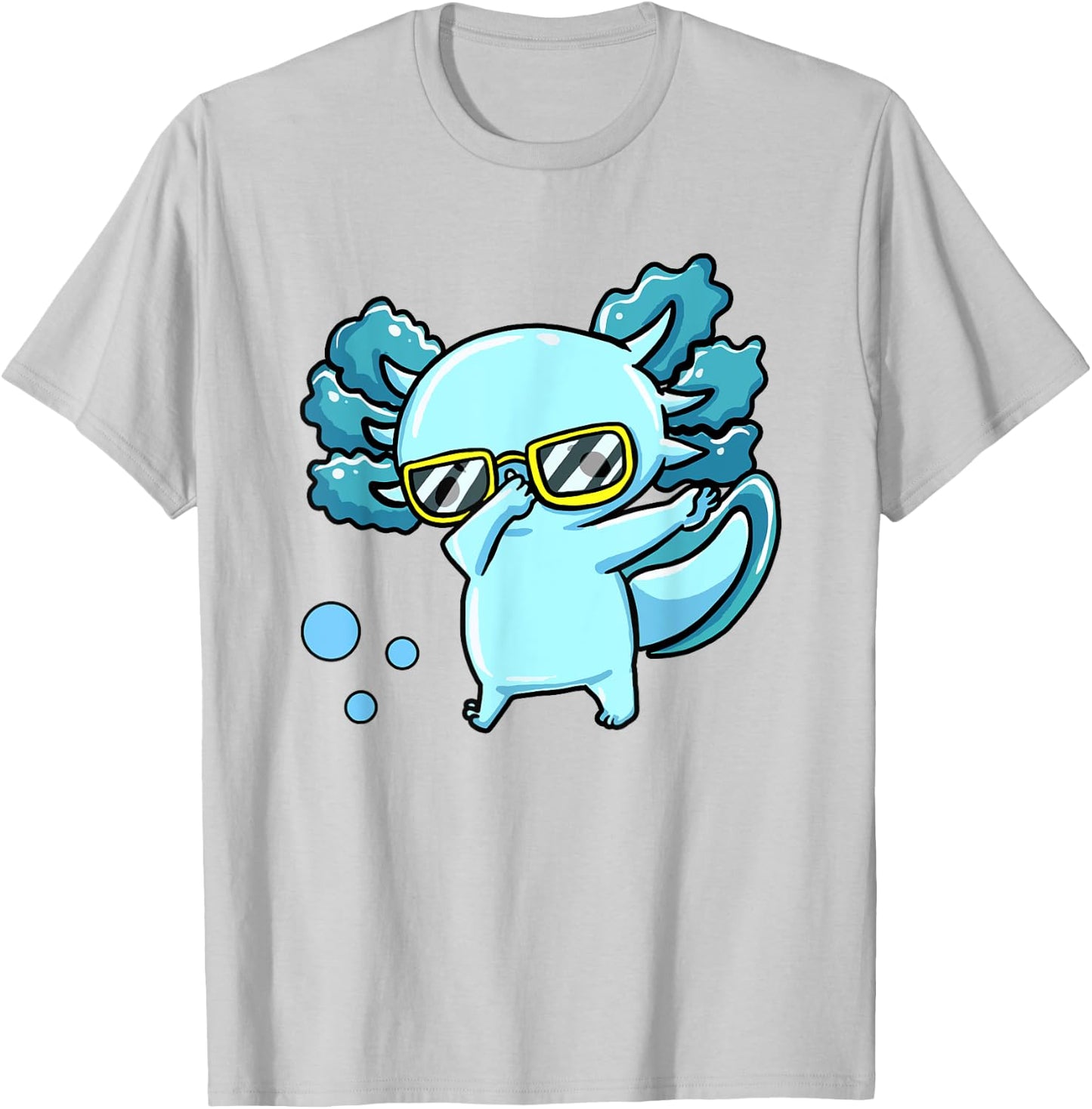 Funny Dabbing Axolotl-Shirt Toddler Boys Kids T-Shirt - T-Shirt | Ash