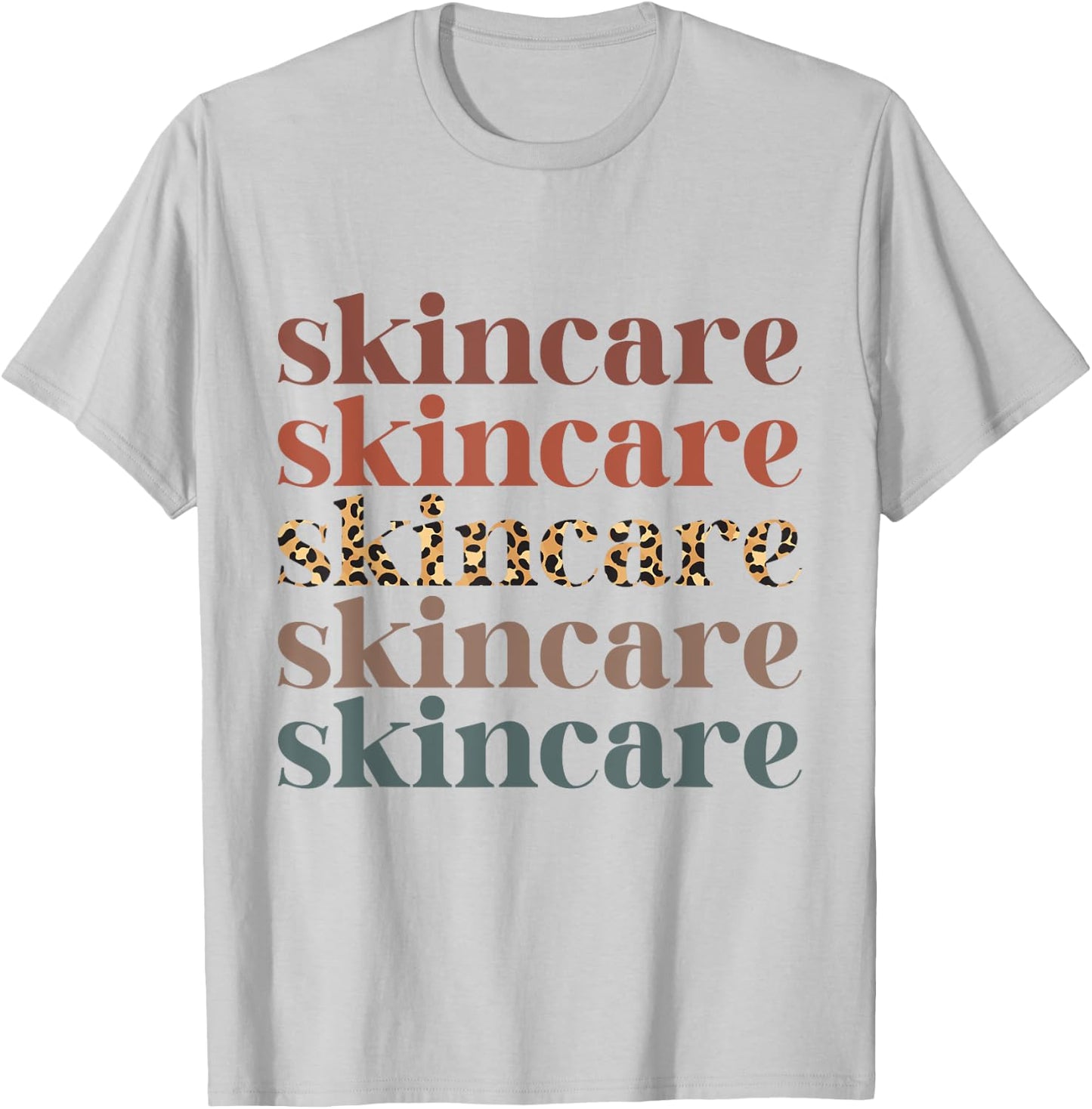 Skincare Skin Esthetician Skin care Retro Skincare T-Shirt - T-Shirt | Ash