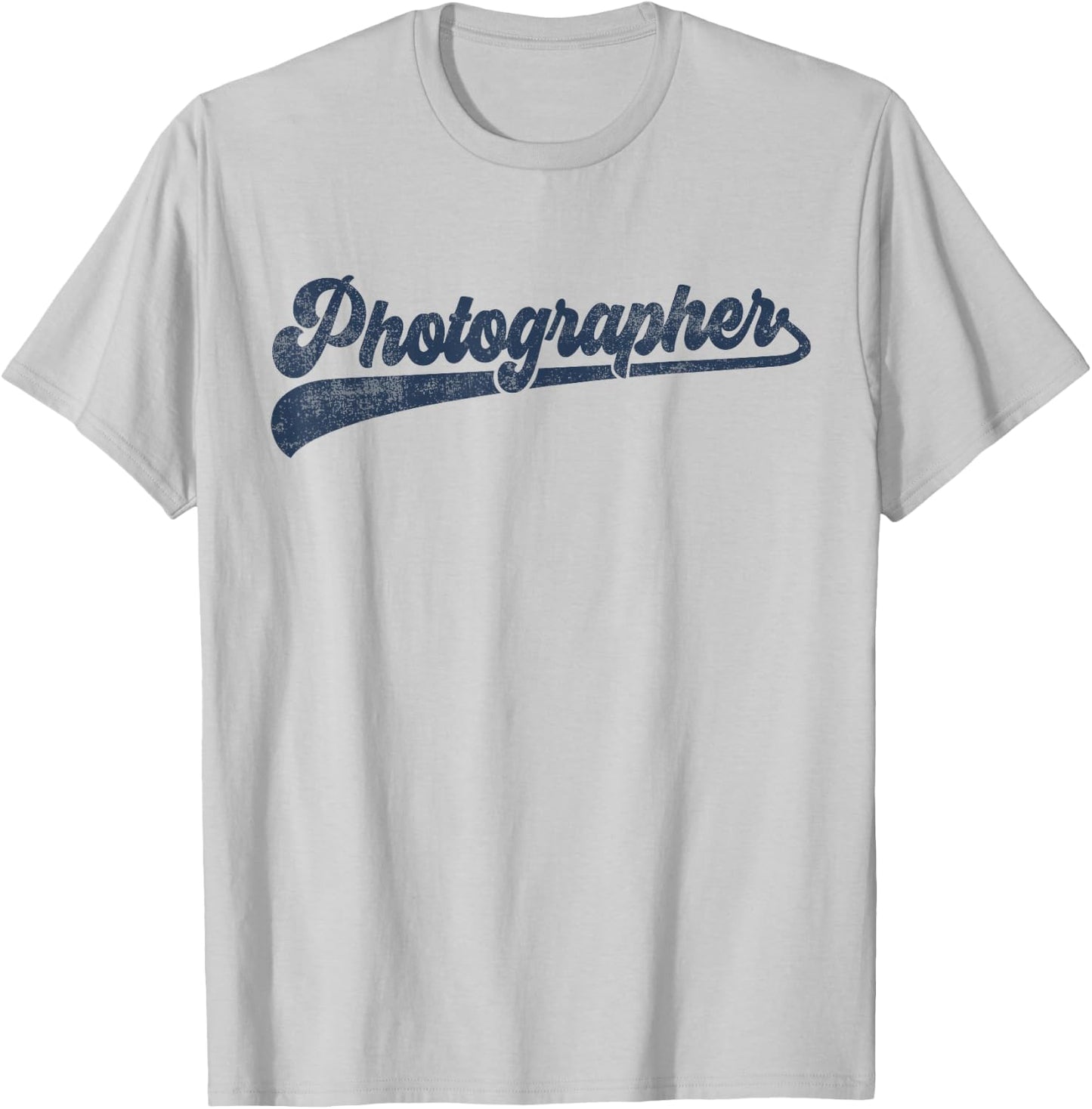 Photographer Cute Vintage Graphic T-Shirt - T-Shirt | Ash