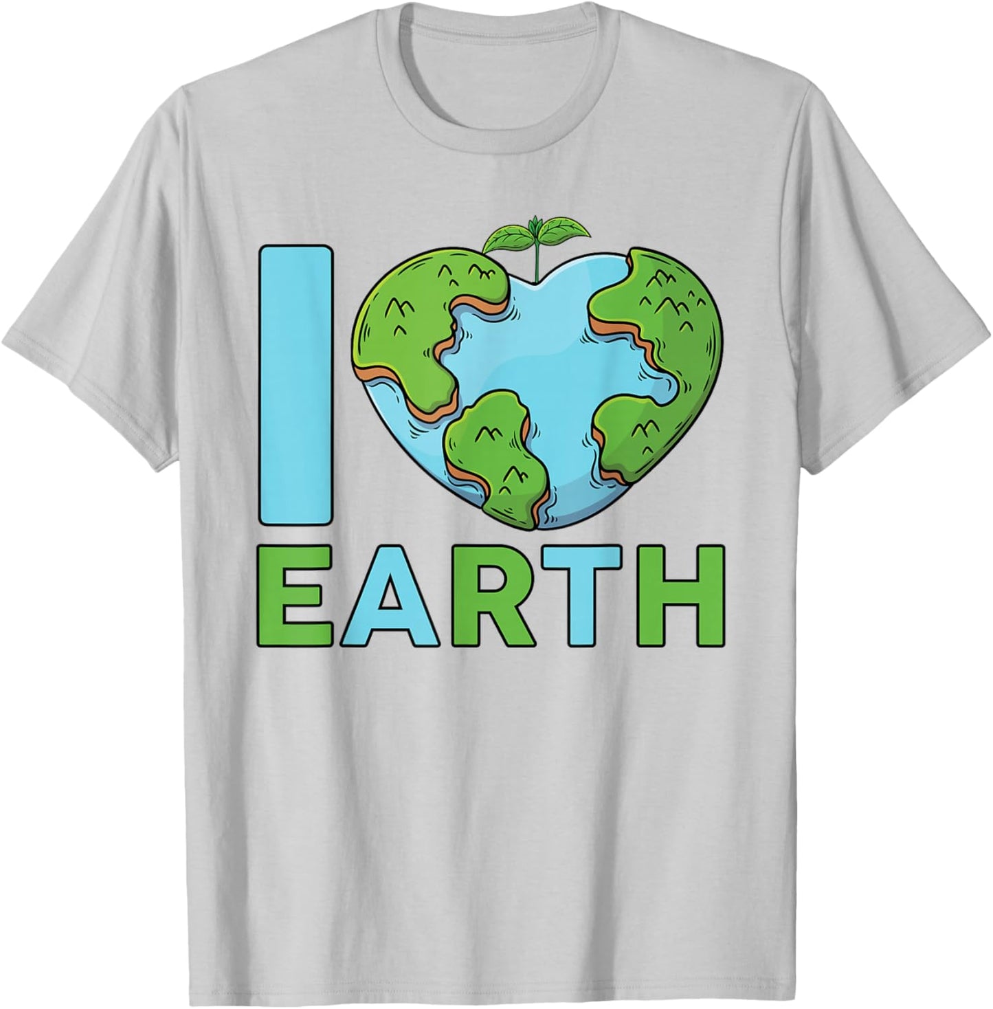 Earth Day 2023 - I'm Love Earth Heart Kids Toddler Boys T-Shirt - T-Shirt | Ash