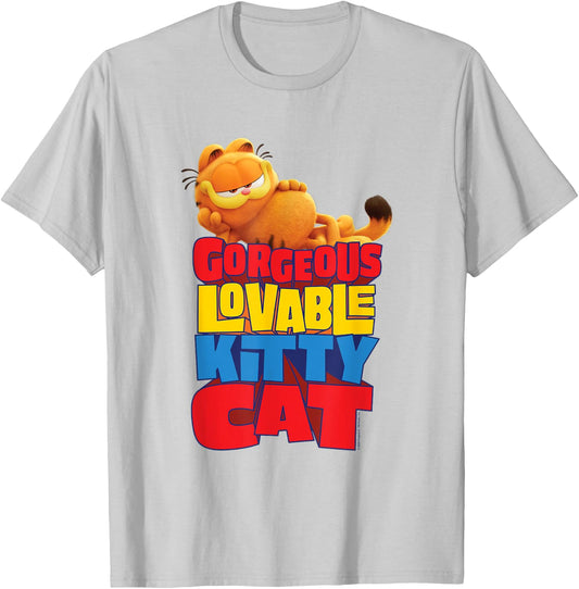 The Garfield Movie Gorgeous Lovable Kitty Cat Sassy Poster T-Shirt - T-Shirt | Ash