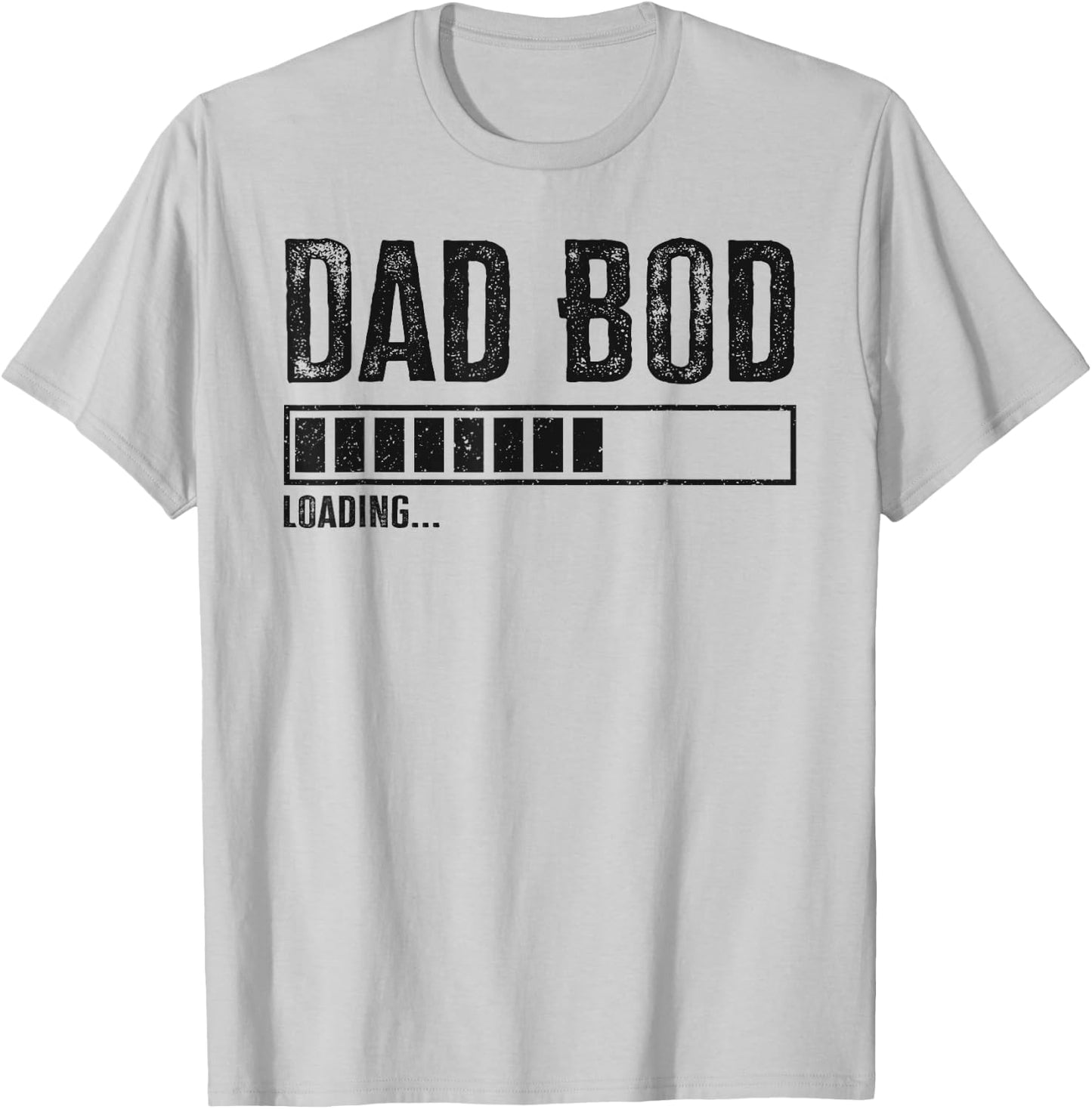 Dad Bod Loading 2024 Funny Dad Fathers Day Baby Announcement T-Shirt - T-Shirt | Ash