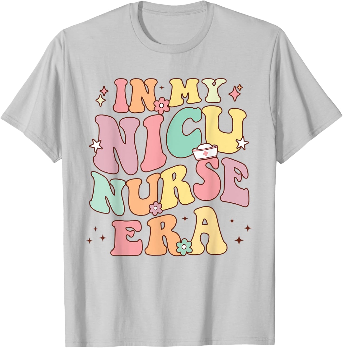 In My NICU Nurse Era Retro Nurse Appreciation Neonatal Nurse T-Shirt - T-Shirt | Ash