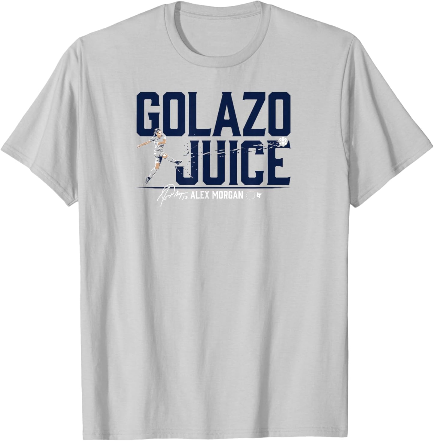 Alex Morgan: Golazo Juice USWNTPA - USA Soccer T-Shirt - T-Shirt | Ash