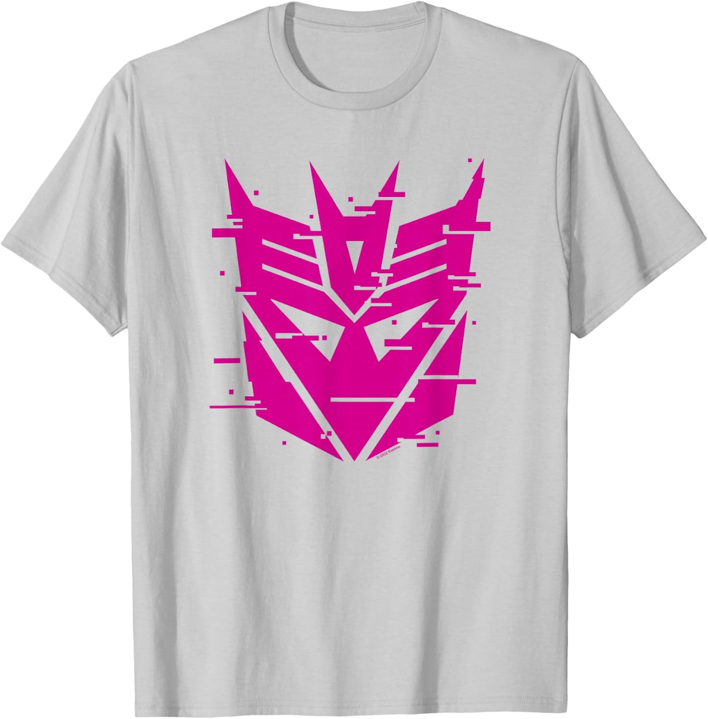 Transformers Evergreen Decepticon Glitch Logo T-Shirt - T-Shirt | Ash