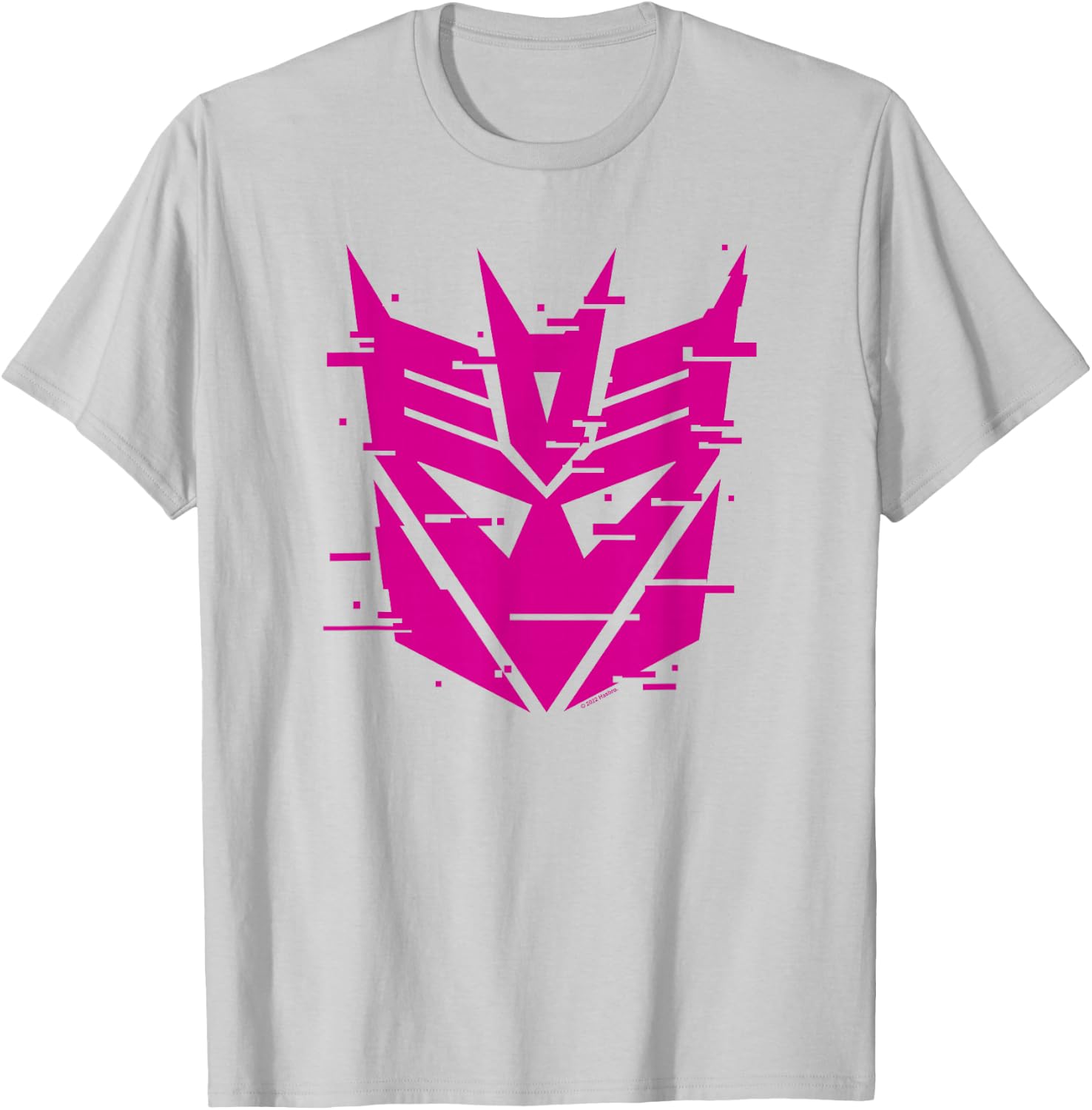 Transformers Evergreen Decepticon Glitch Logo T-Shirt - T-Shirt | Ash