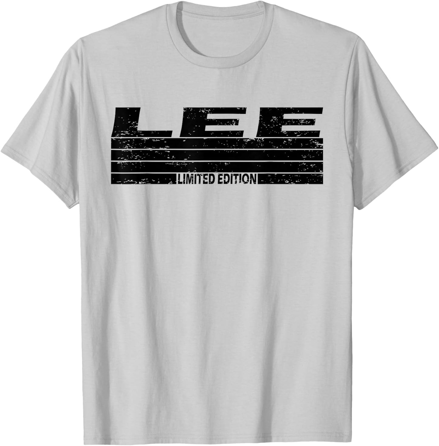Lee Surname Limited Edition Retro Vintage Style Sunset T-Shirt - T-Shirt | Ash