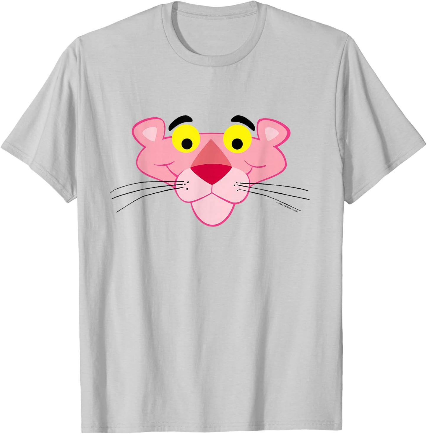 Pink Panther Face T-Shirt - T-Shirt | Ash
