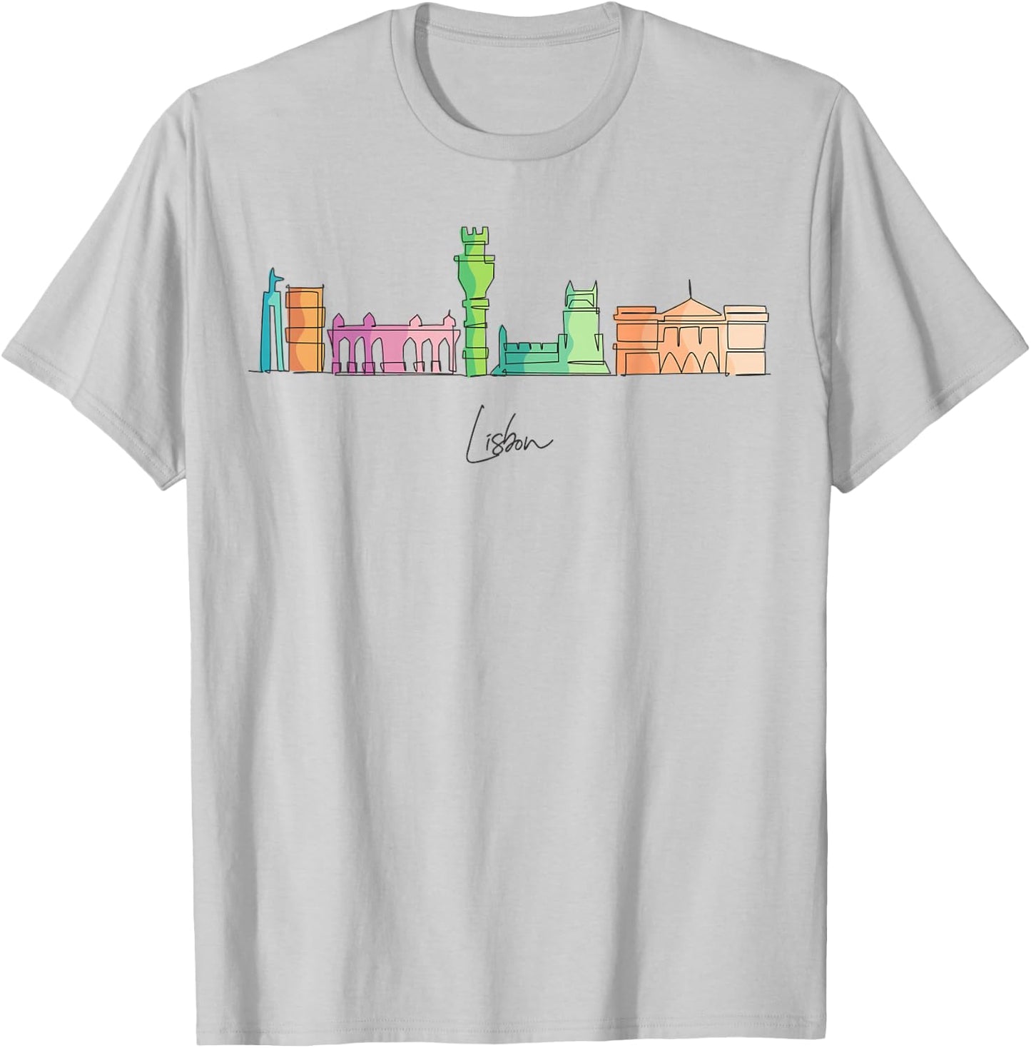 Travel Europe Portugal Lisbon Portuguese Vacation Souvenir T-Shirt - T-Shirt | Ash
