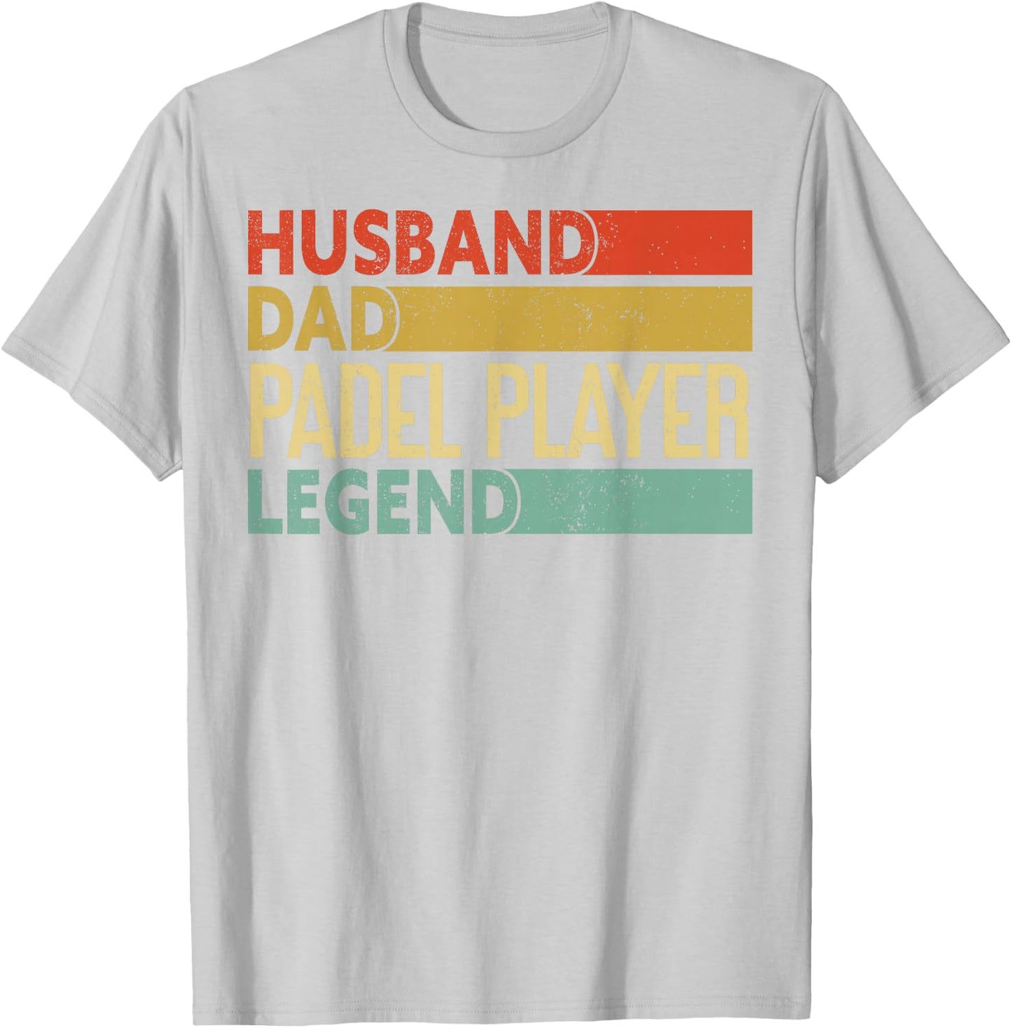 Husband Dad Padel Player Legend | Father's Day Funny Padel T-Shirt - T-Shirt | Ash