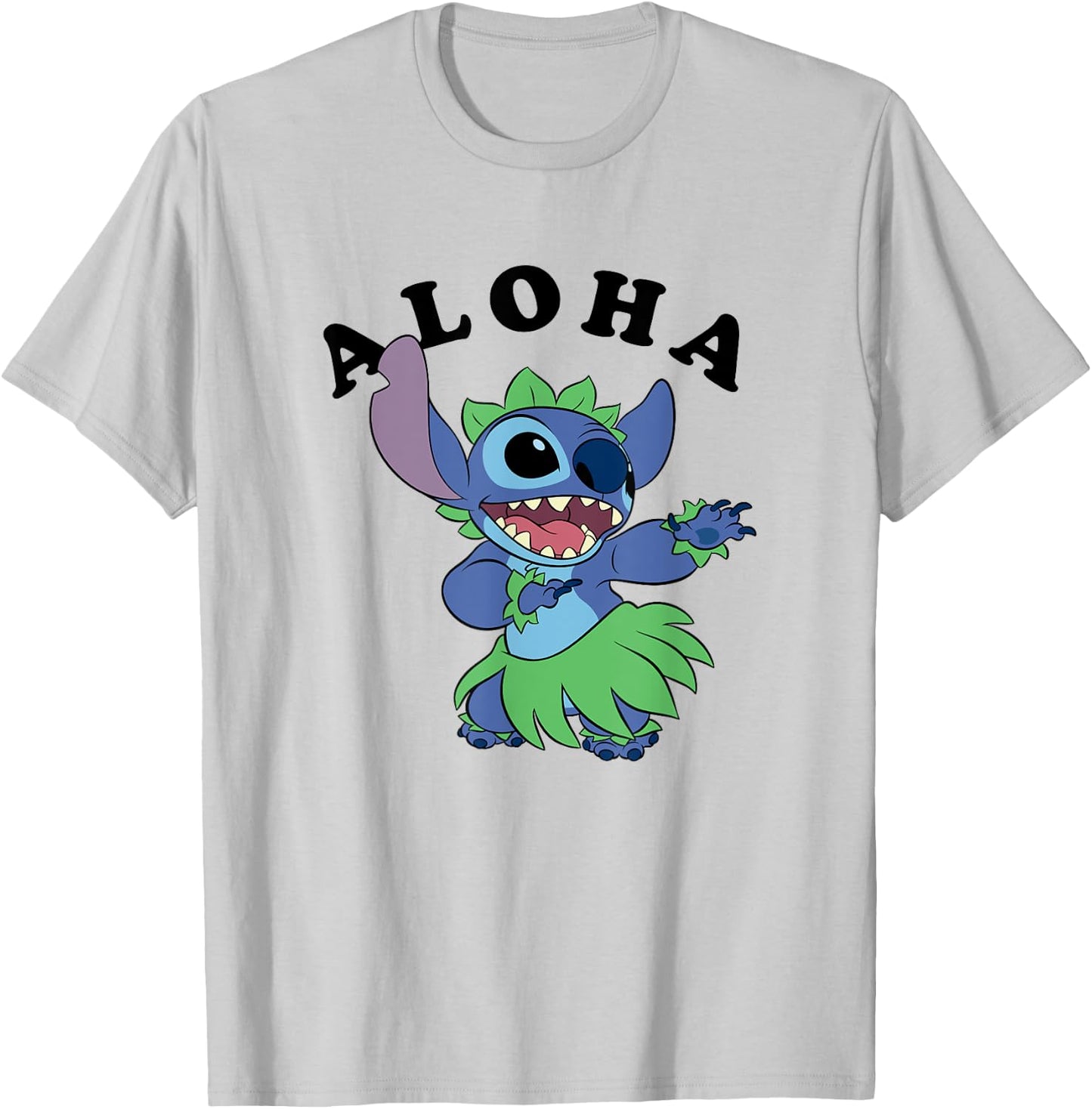 Disney Lilo & Stitch Aloha Hula Dancing Stitch T-Shirt - T-Shirt | Ash