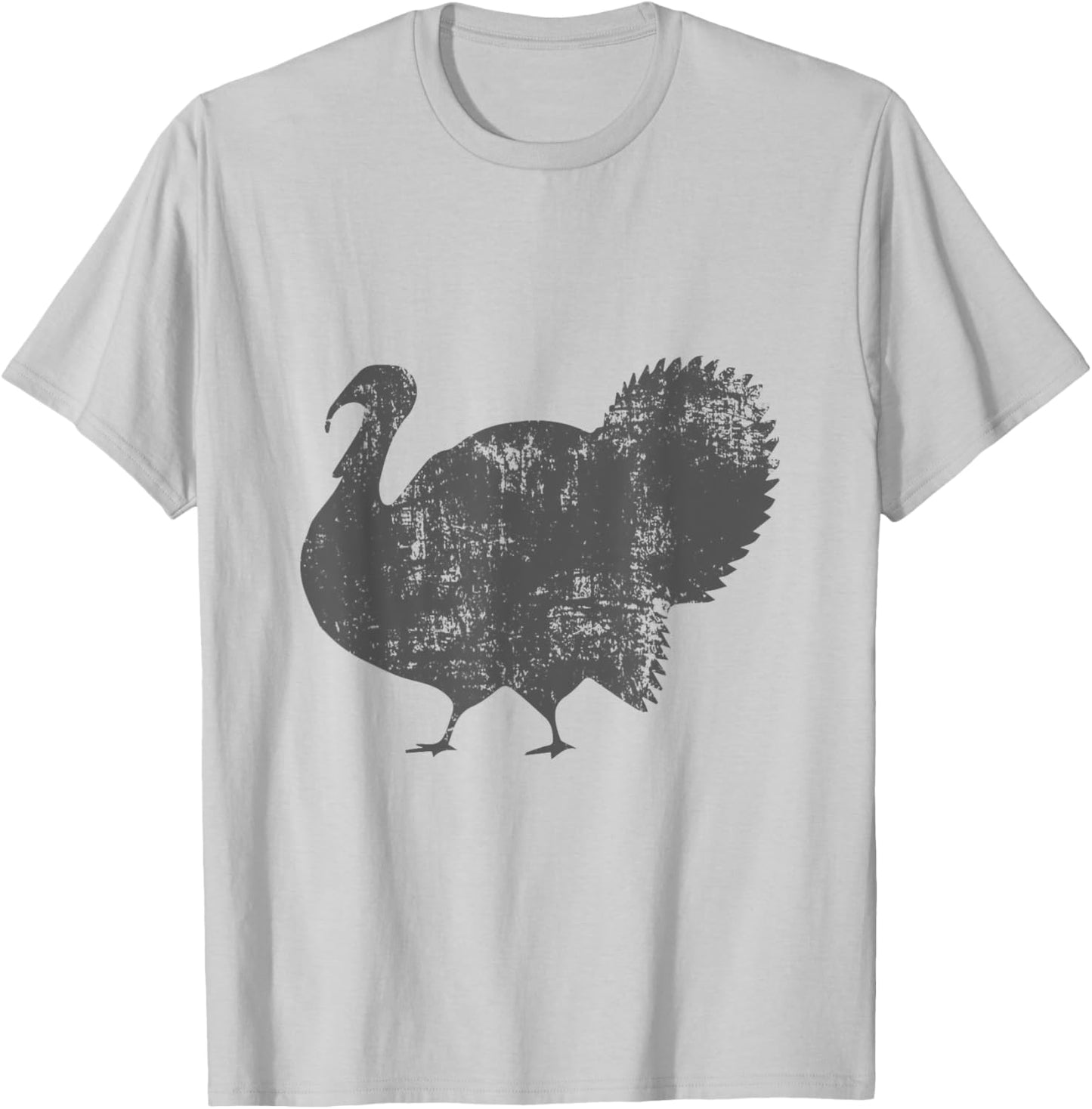 Vintage Distressed Turkey Large Bird Thanksgiving lover T-Shirt - T-Shirt | Ash