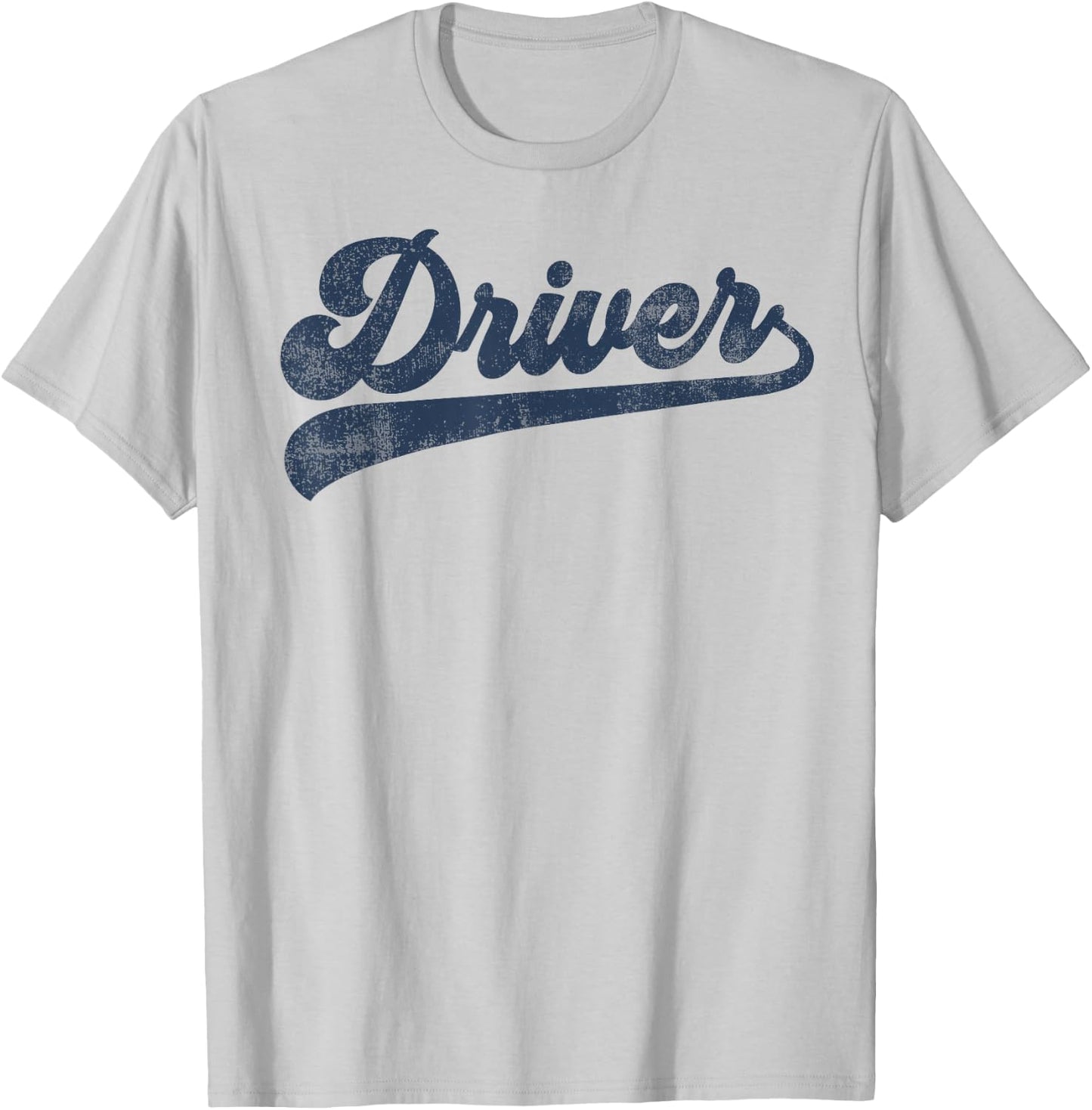 Driver Cute Vintage Graphic Driving T-Shirt - T-Shirt | Ash