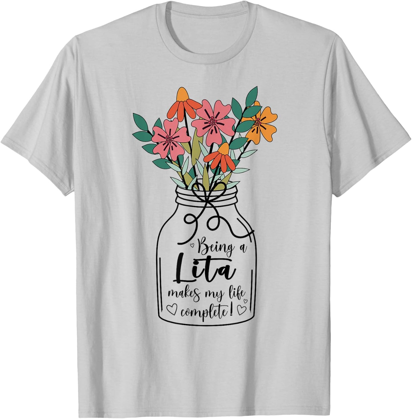 Lita Grandma Appreciation Lita Grandmother T-Shirt - T-Shirt | Ash