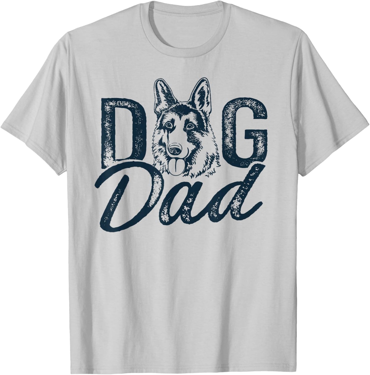 German Shepherd Dog Dad T-Shirt - T-Shirt | Ash