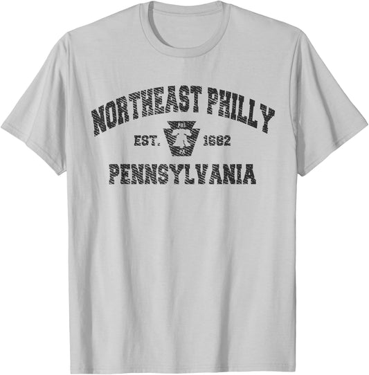 Vintage NORTHEAST PHILLY PENNSYLVANIA 1854 Philadelphia PA T-Shirt - T-Shirt | Ash