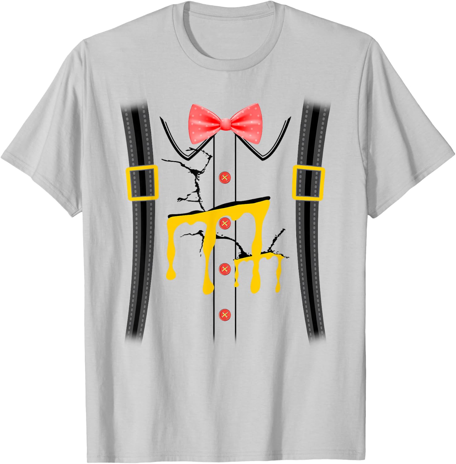 Humpty Dumpty Halloween Costume Cracked Egg T-Shirt - T-Shirt | Ash