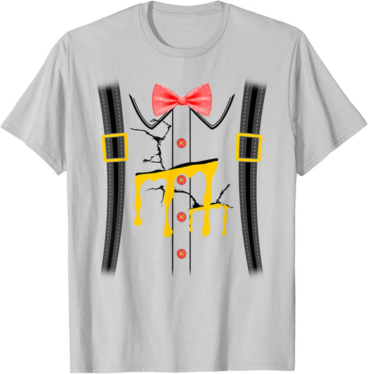 Humpty Dumpty Halloween Costume Cracked Egg T-Shirt - T-Shirt | Ash