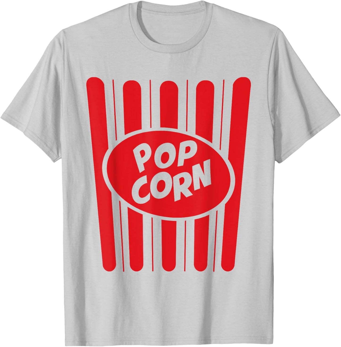 Halloween Costume Popcorn T-Shirt - T-Shirt | Ash