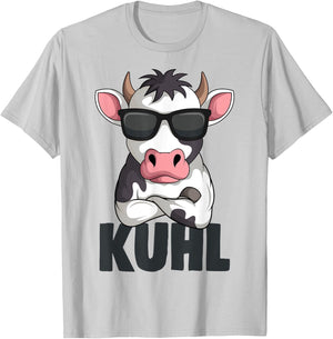 Cow Kuhl Farmers Cows Farmer Children Boys Girls T-Shirt - T-Shirt | Ash