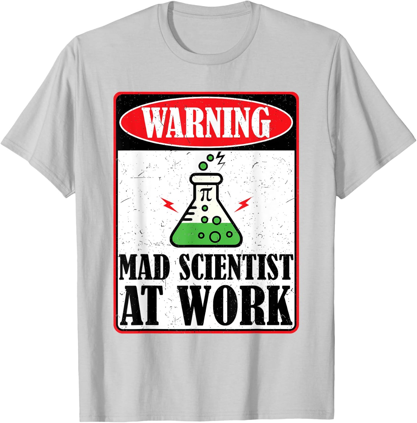 Funny Mad Scientist Costume Science Chemistry Kids Boy Adult T-Shirt - T-Shirt | Ash