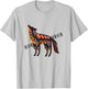 Native American Indian Coyote Wolf Tribal Style Southwest T-Shirt - T-Shirt | Ash