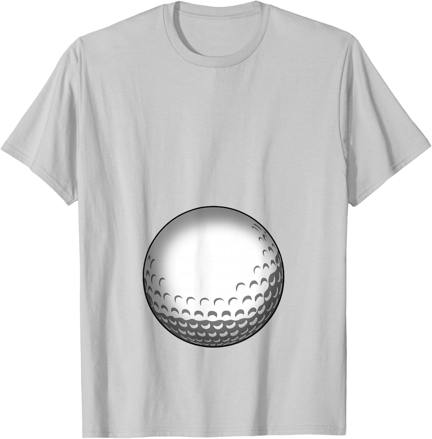 Funny Golf Player Belly Pregnant Mama T-Shirt - T-Shirt | Ash