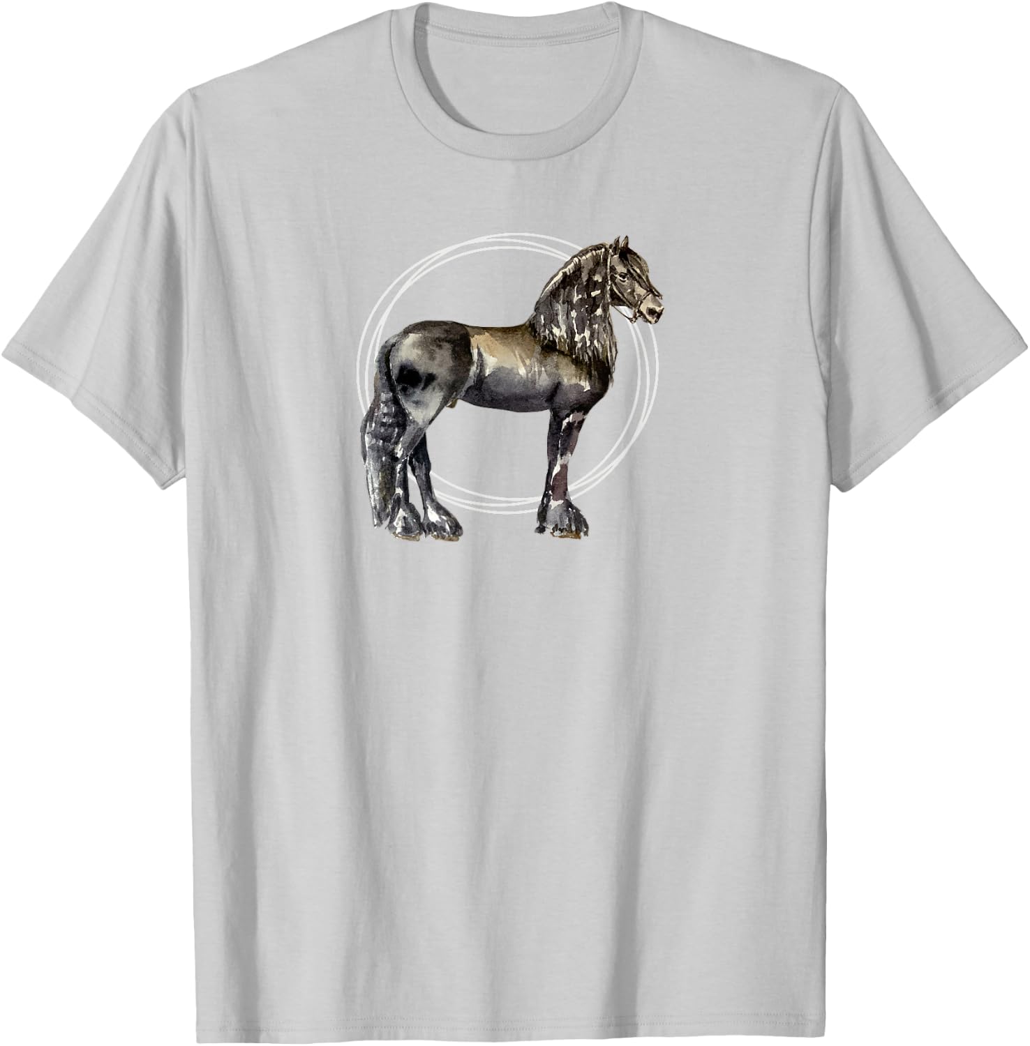Friesian horse T-Shirt - T-Shirt | Ash
