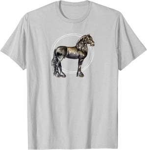 Friesian horse T-Shirt - T-Shirt | Ash