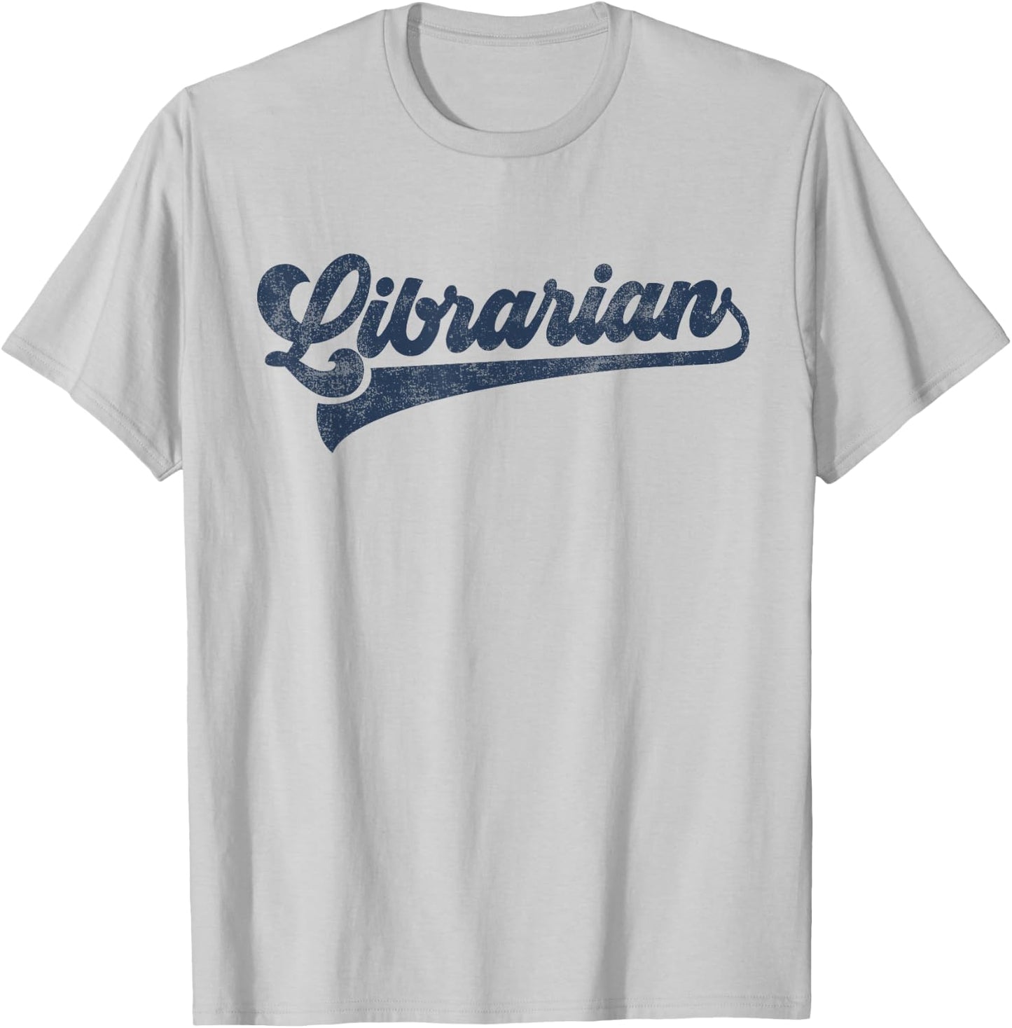 Librarian Cute Vintage Graphic T-Shirt - T-Shirt | Ash