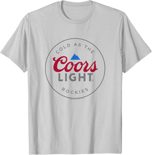 Coors Brewing Company Cold As The Coors Light Rockies Poster T-Shirt - T-Shirt | Ash