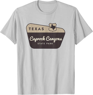 Caprock Canyons State Park Texas TX Welcome Sign Vacation T-Shirt - T-Shirt | Ash