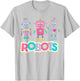 Cute Cartoon Shirt for Kids Girl T Shirt Robot T-Shirt - T-Shirt | Ash