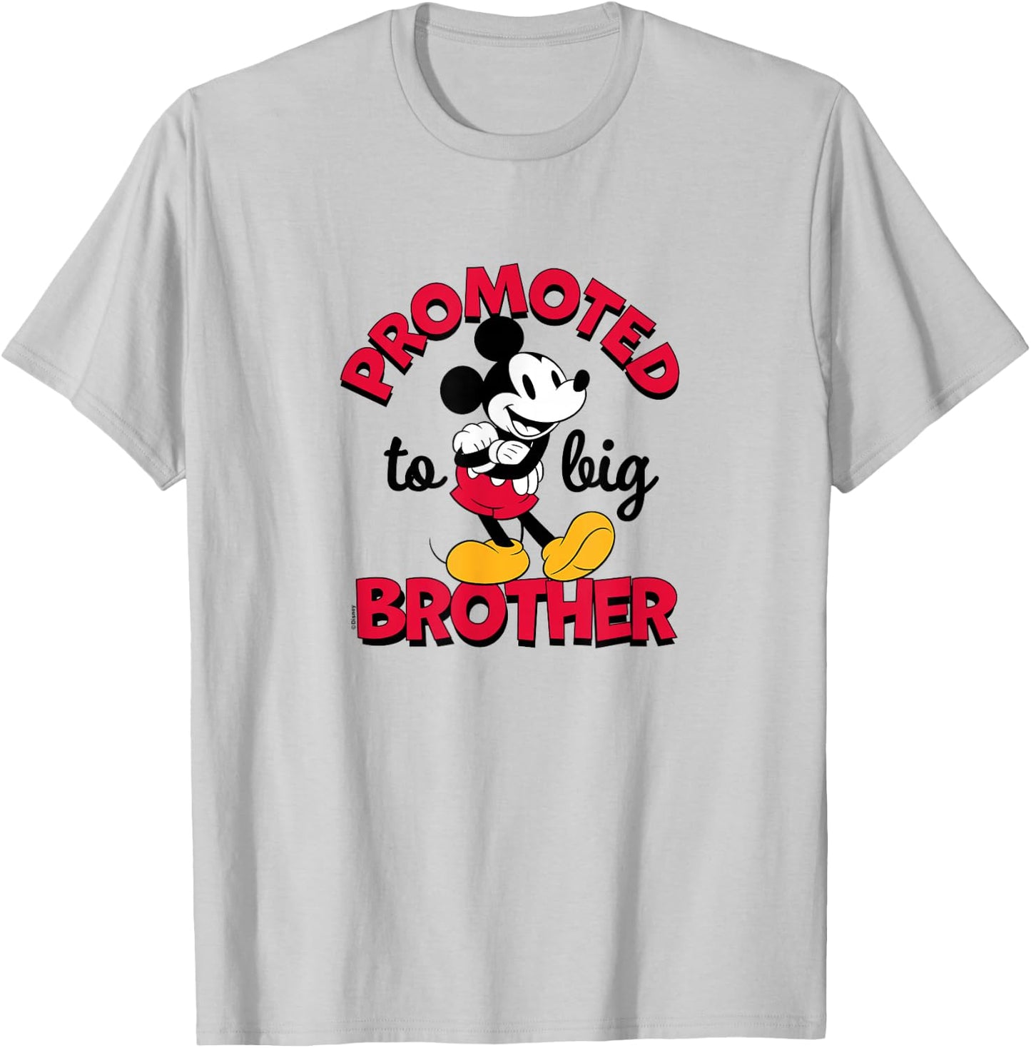 Disney - Mickey Promoted to Big Brother T-Shirt - T-Shirt | Ash