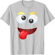 Funny Group Costume Halloween Team Outfit Crazy Emoticon T-Shirt - T-Shirt | Ash
