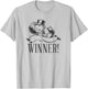 Monopoly Mr. Monopoly Winner! Classic Running Money Bag Logo T-Shirt - T-Shirt | Ash