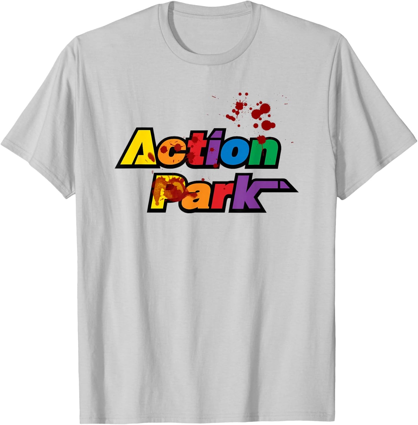 Action Park Logo (Bloody) T-Shirt - T-Shirt | Ash