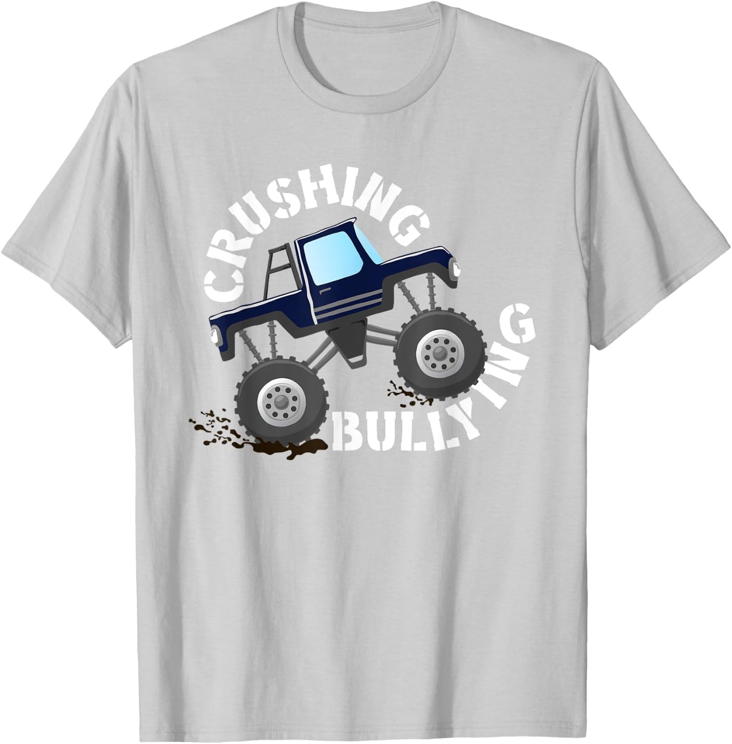 Unity Day Crushing Bullying Monster Truck Anti Bully Orange T-Shirt - T-Shirt | Ash