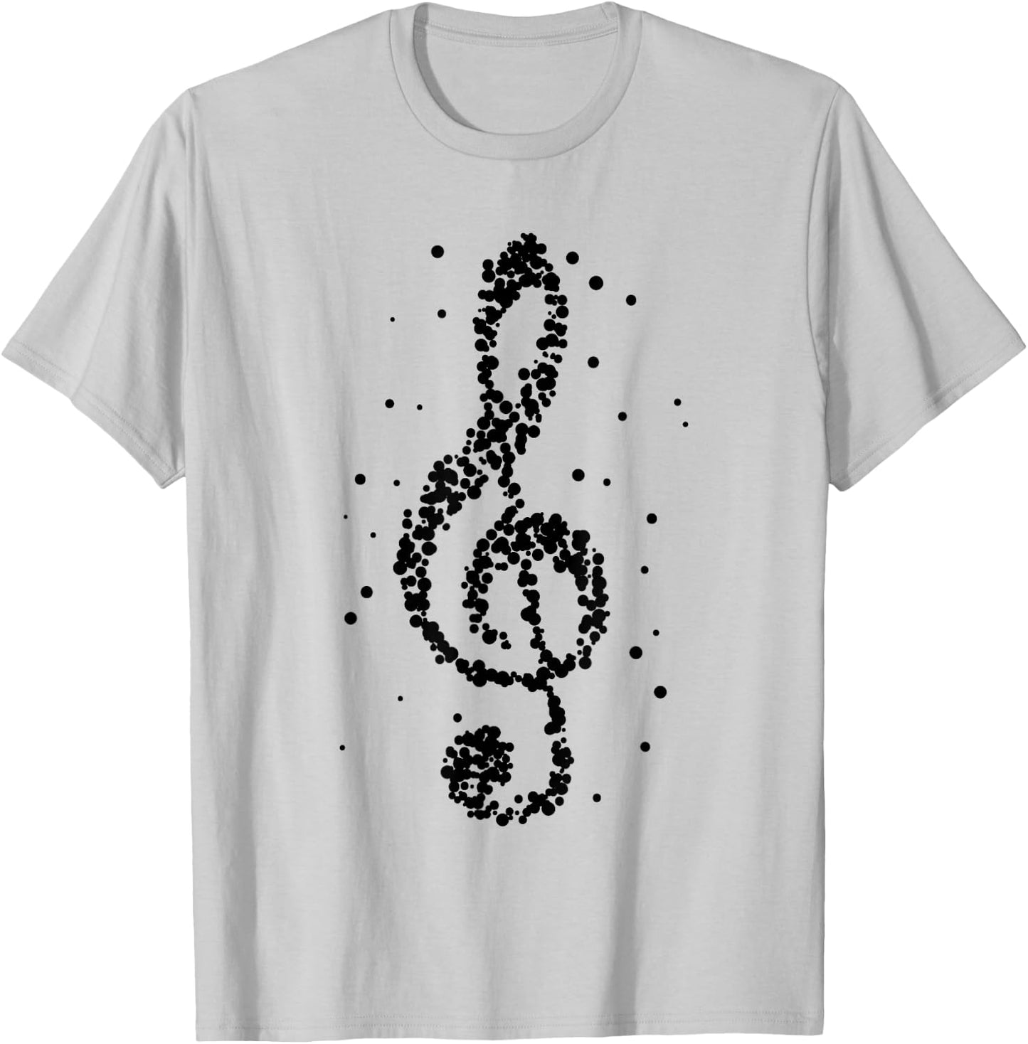 Music in black and white Musician Music teachers T-Shirt - T-Shirt | Ash