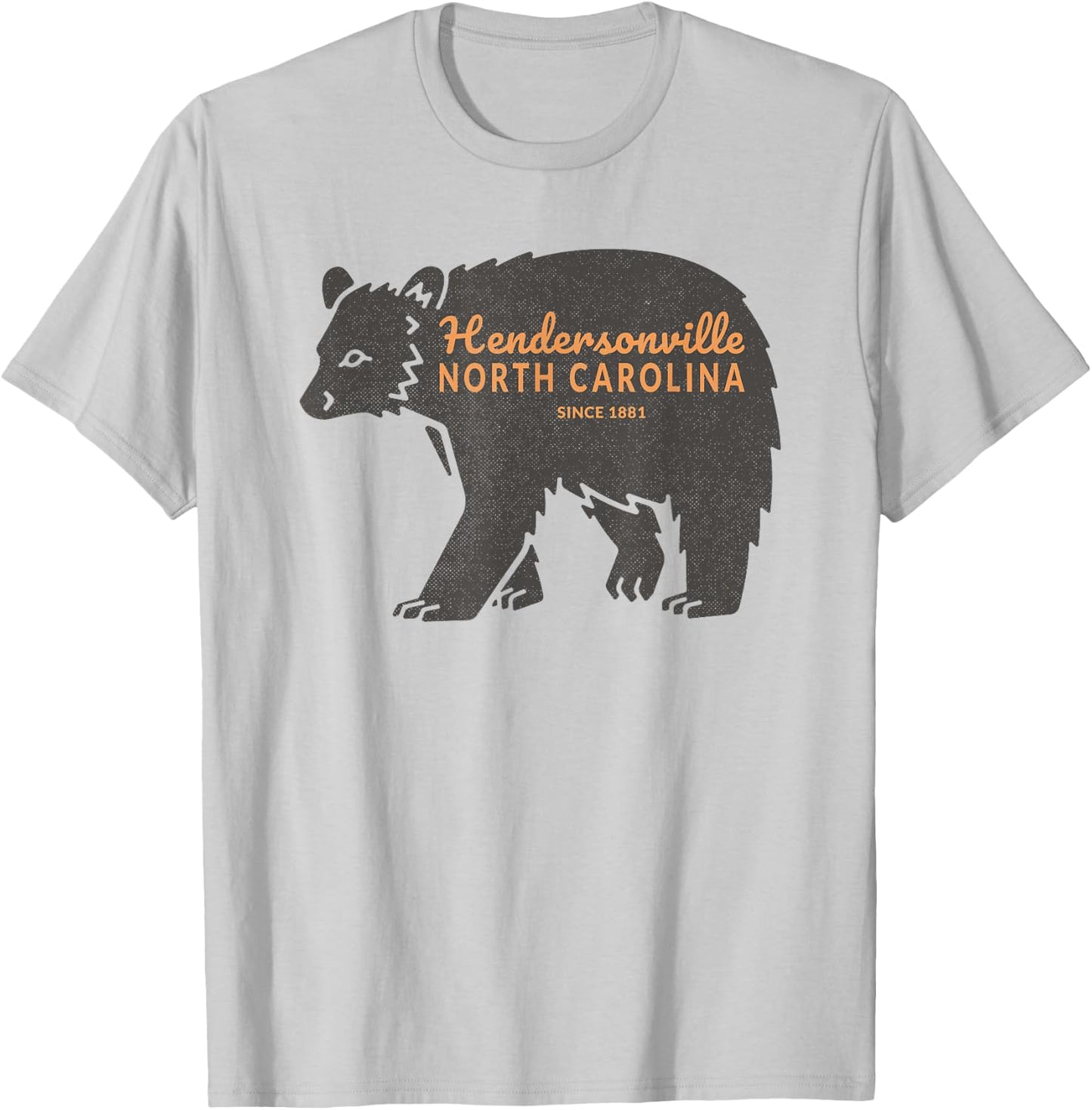 Mountain Towns of NC Bear Hendersonville, NC T-Shirt - T-Shirt | Ash