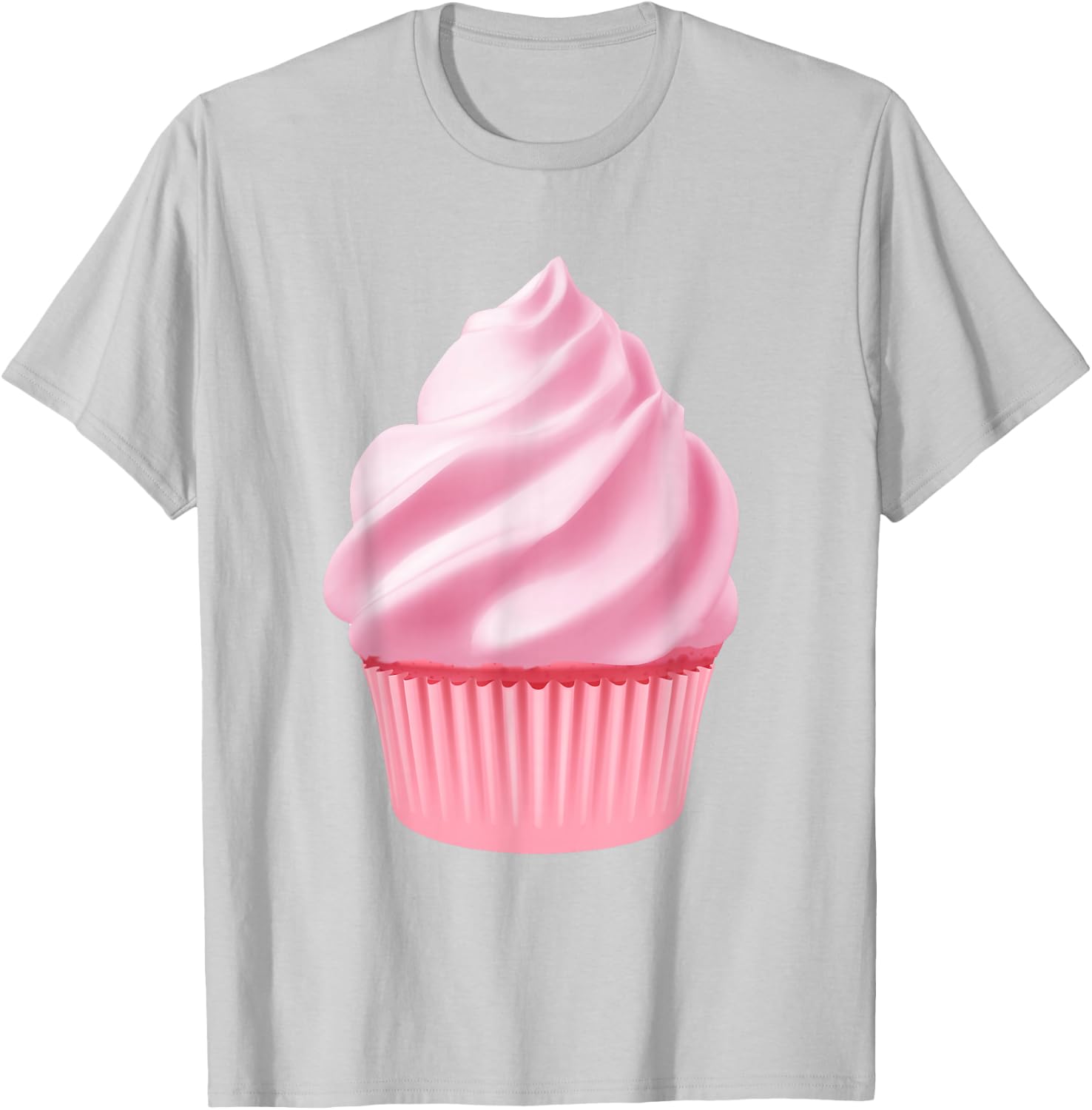 Cupcake Love Design T-Shirt - T-Shirt | Ash