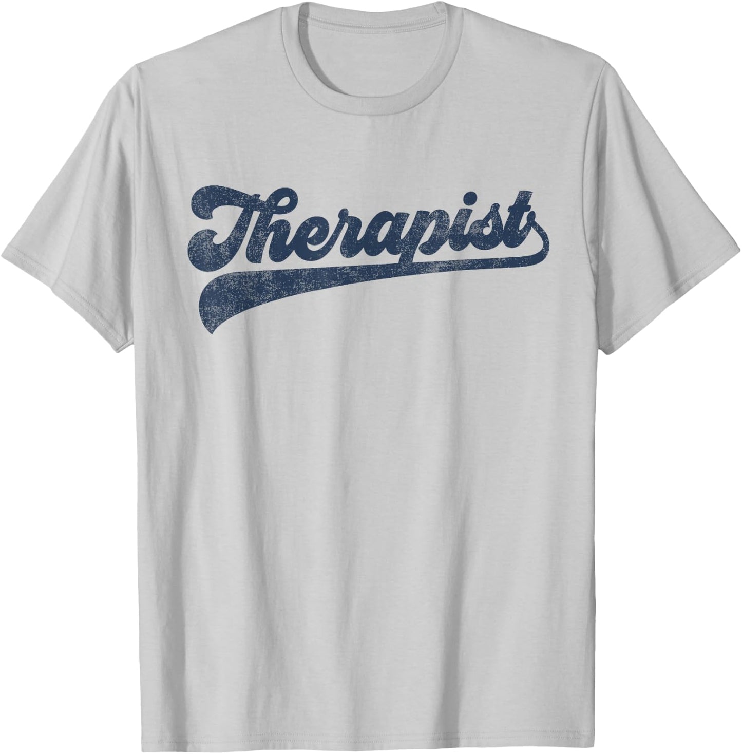 Therapist Cute Vintage Graphic T-Shirt - T-Shirt | Ash