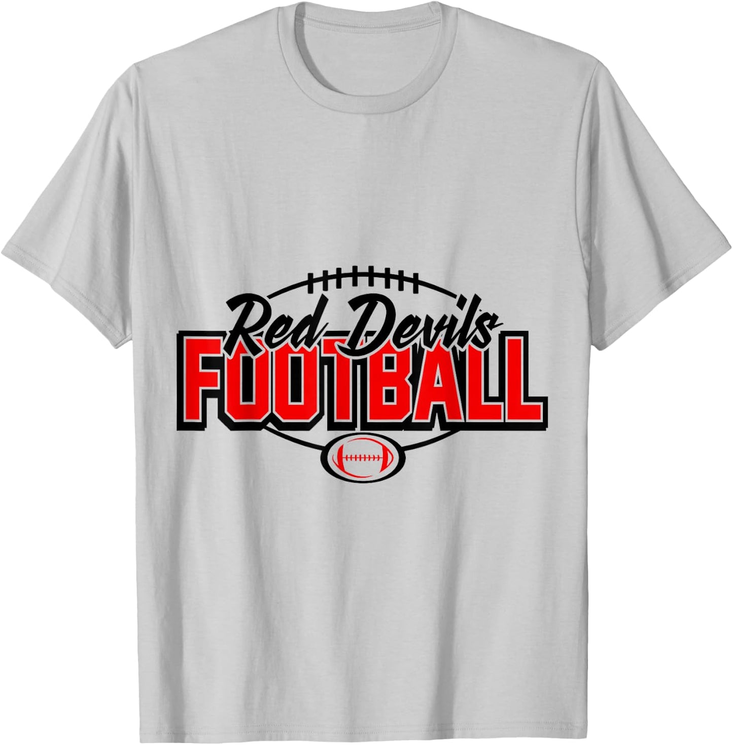 Red Devils Football! T-Shirt - T-Shirt | Ash