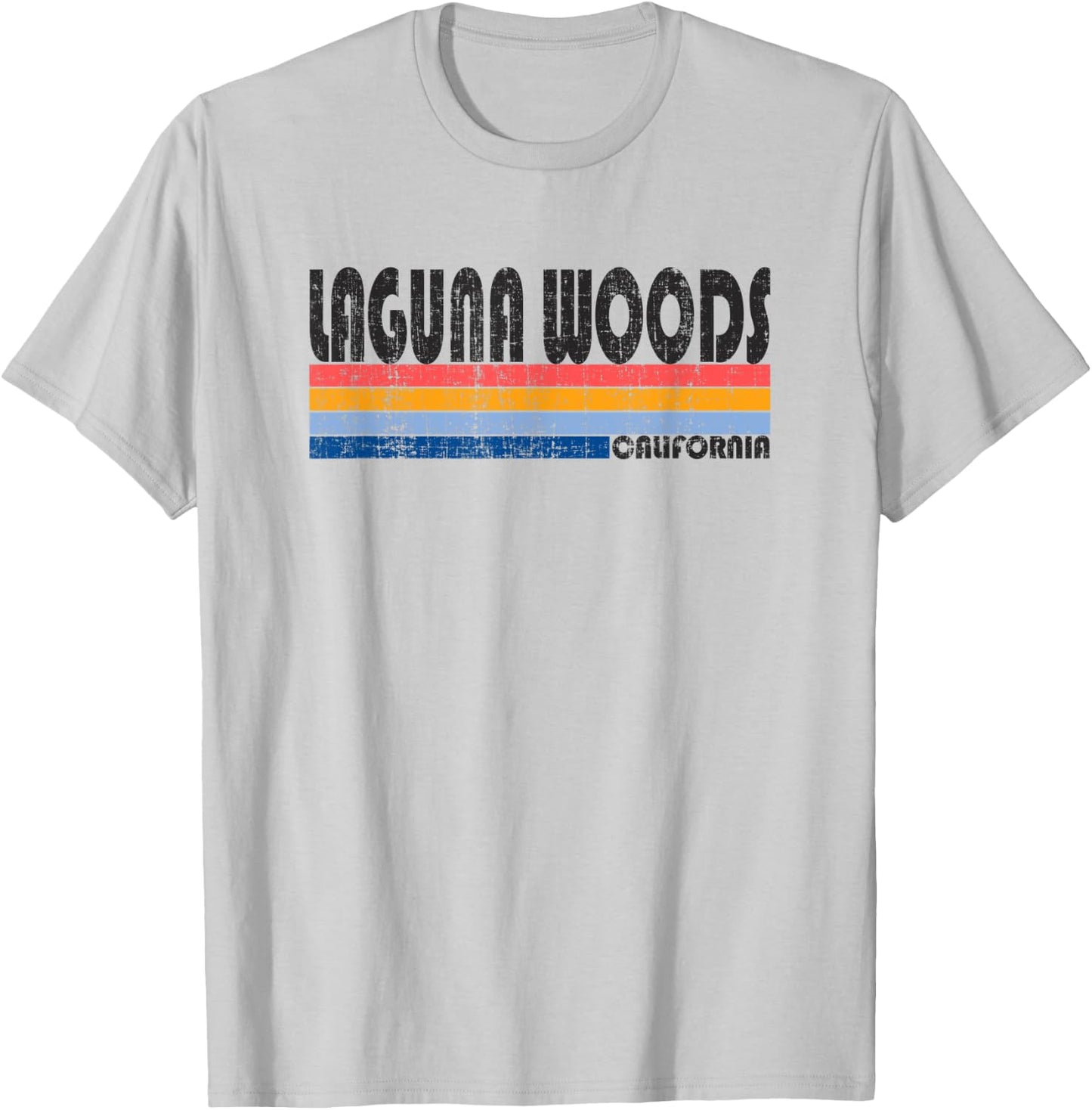 Vintage 70s 80s Style Laguna Woods, CA T-Shirt - T-Shirt | Ash