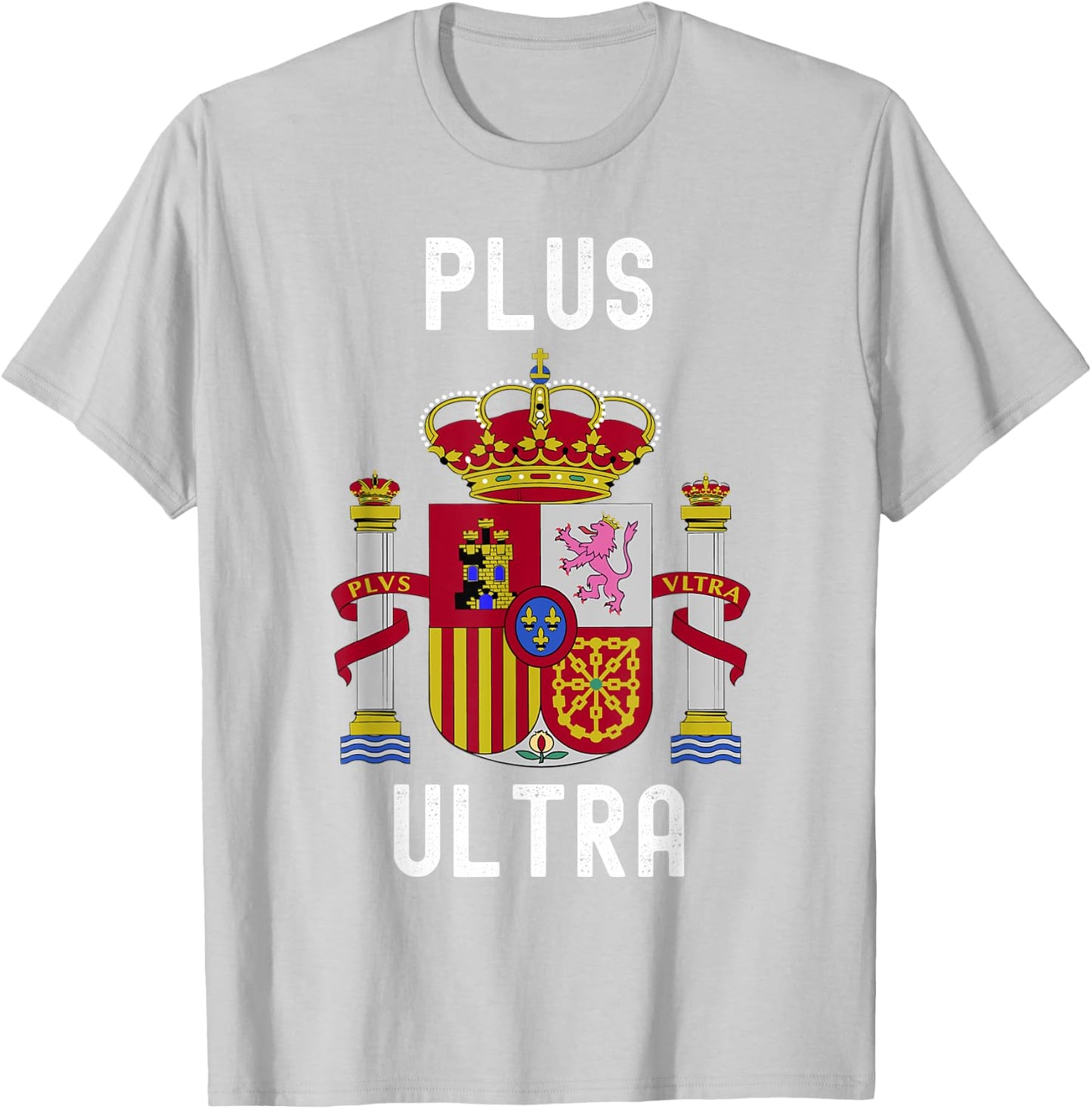 Plus Ultra Spain Flag Patriotic Kids Boys Red T-Shirt - T-Shirt | Ash