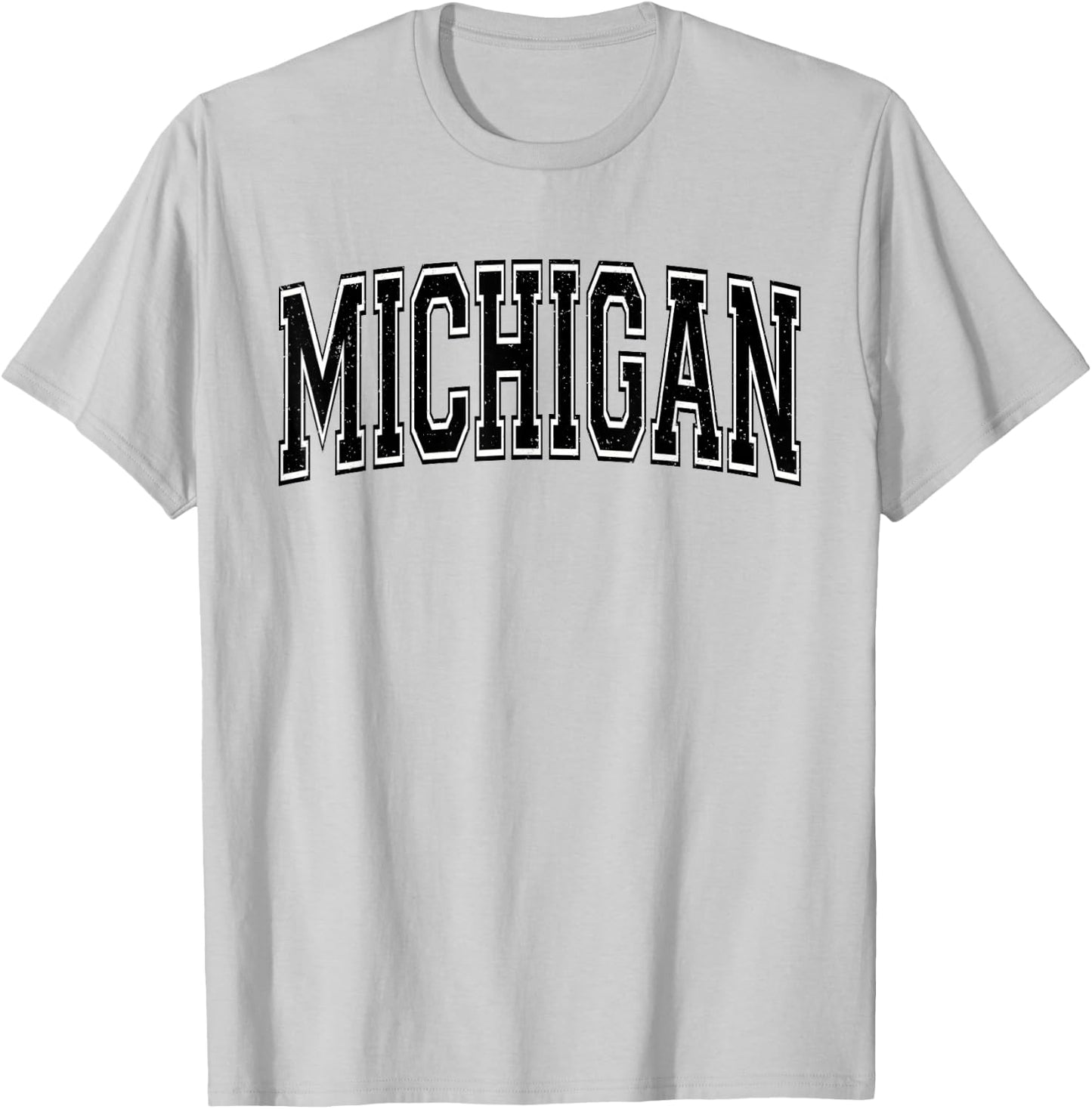 Michigan Varsity Sports Athletic Jersey Style T-Shirt - T-Shirt | Ash