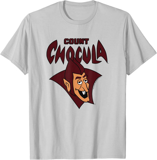 Count Chocula Spooky Vintage Big Face Epic Chest Portrait T-Shirt - T-Shirt | Ash