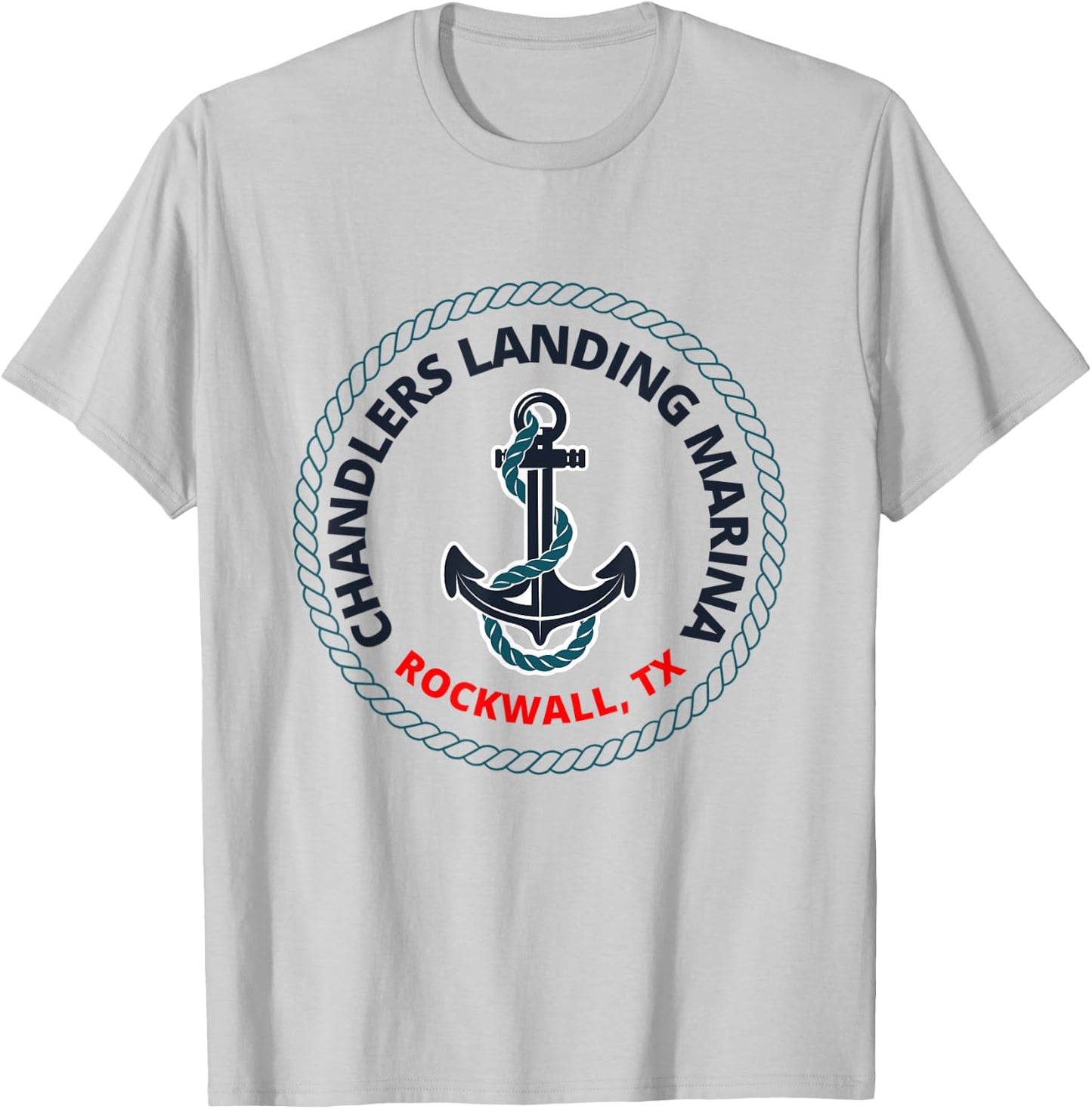 Lake Ray Hubbard- Chandlers Landing Marina- Rockwall, TX T-Shirt - T-Shirt | Ash