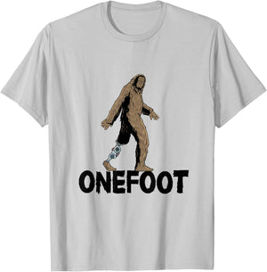 Leg prosthesis amputation Bigfoot for a leg amputee T-Shirt - T-Shirt | Ash